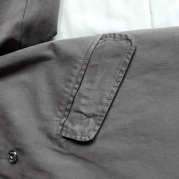 TYLI Italy Two-Layer Chain Rhinestone Detail Gray Coat - Picture 7 of 13